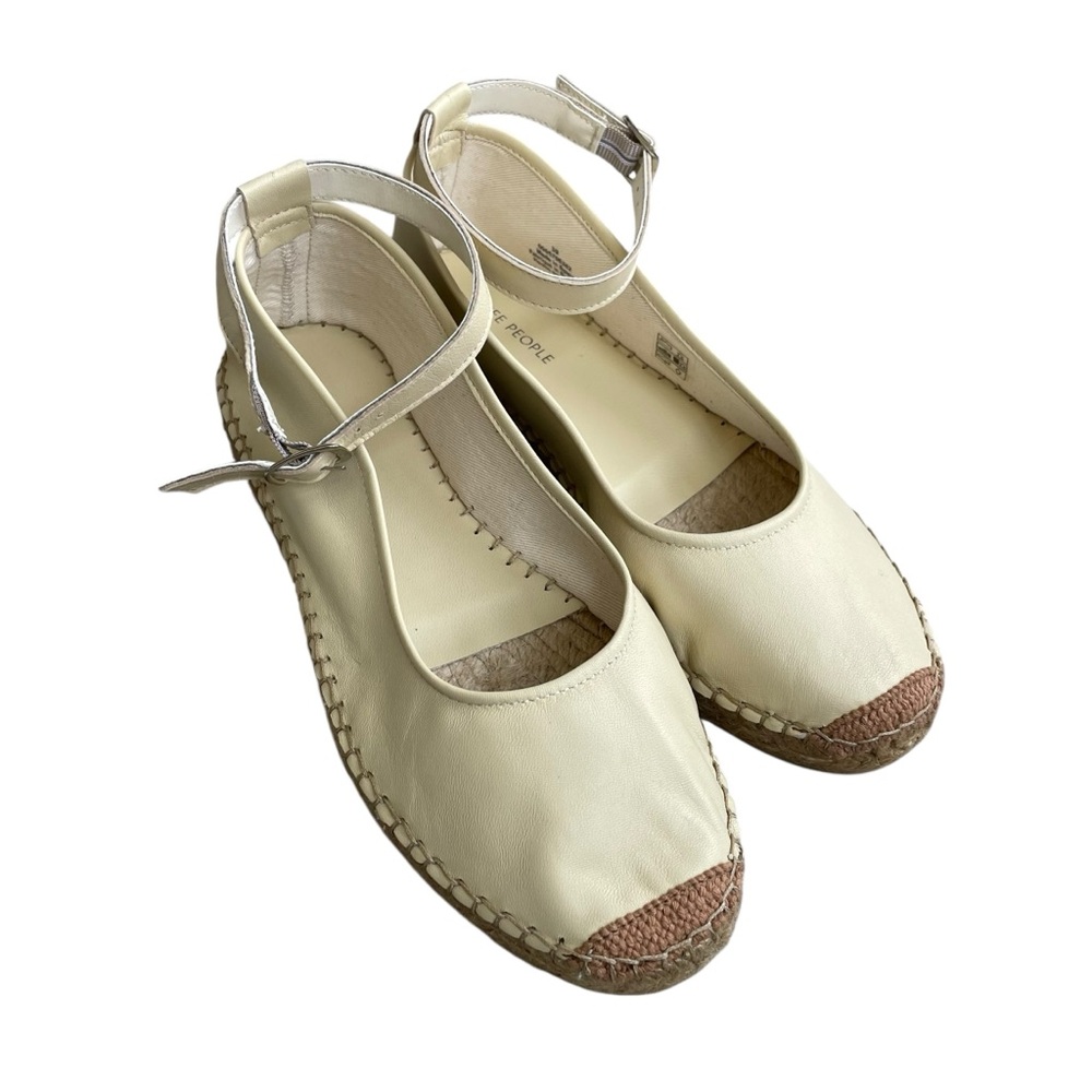 Free People Mason Cream Espadrille Flats
